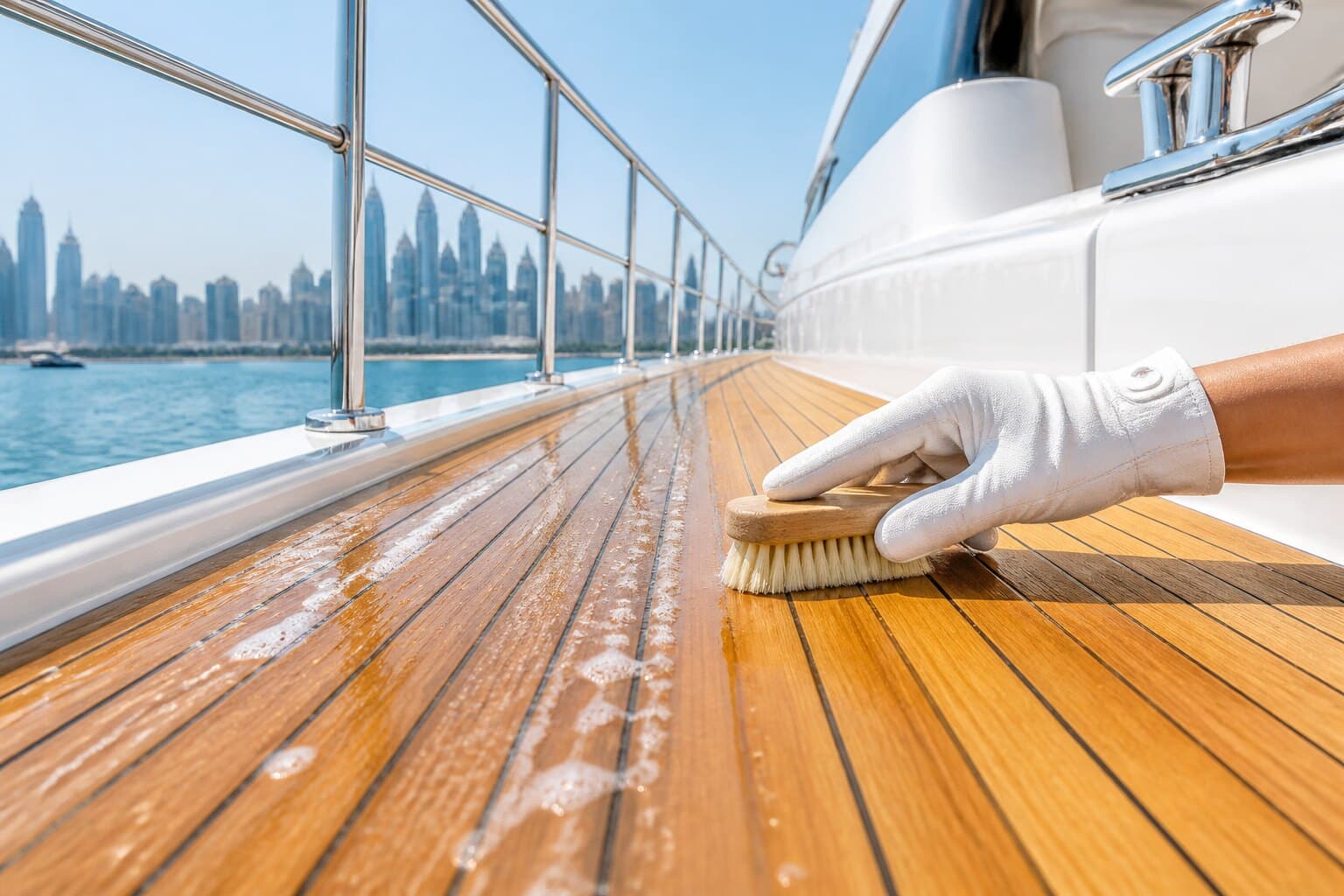 Teak cleaning